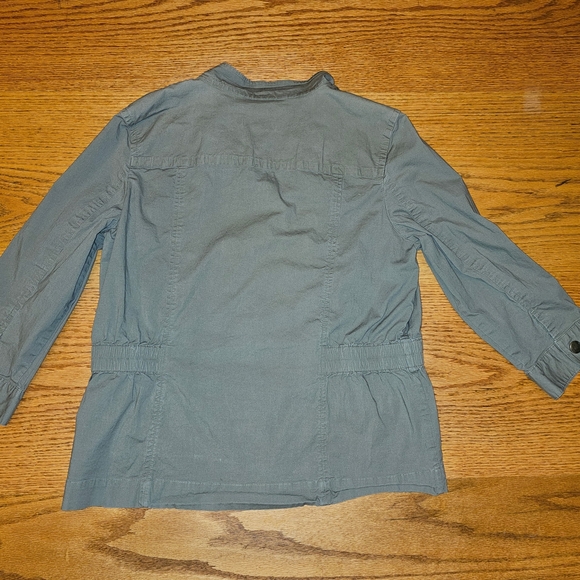 Chico's Gray Button-Up Jacket - Picture 3 of 3